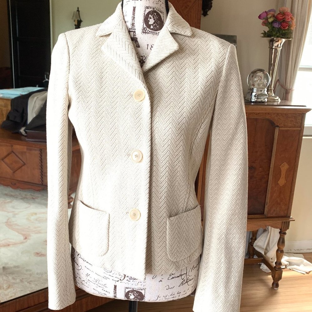 Barney's New York Beautiful Cream Blazer